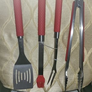 4 piece grilling tool set